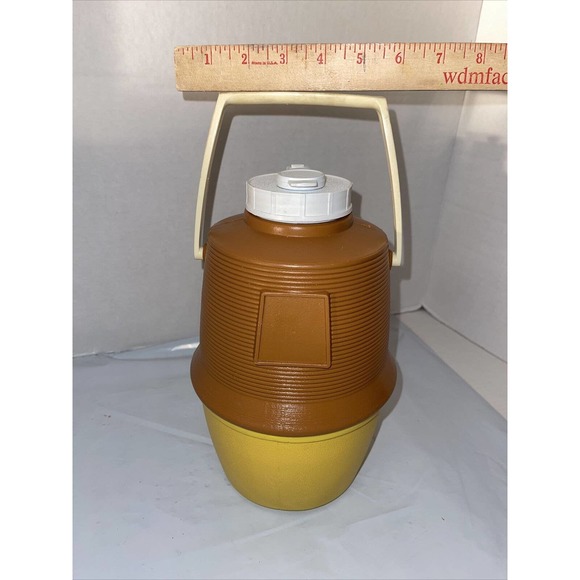 Vintage Poloron SEARS Drink Cooler, Green & White, 1 /2Gallon, Vacucel Insulated - Picture 6 of 12